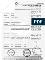 TORQUIMETRO CERTIFICADO DE CALIBRACION