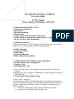 Research Methods Course - 2009 - DU