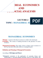 Terms for Managerial Economics by Scientists