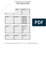 Final Answer Key Phy 1