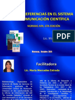 5 - Citas y Referencias en El Sistema de Comunicacion Científica (Normas APA 6ta Edicion)