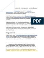 Impacto Económico Del Coronavirus en Guatemala