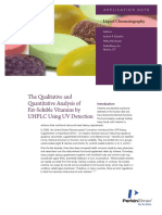 Analysis of Fat-Soluble Vitamins by UHPLC Using UV Detection App Note