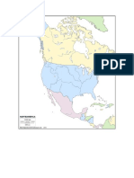 Mapa America Norte Politico Mudo