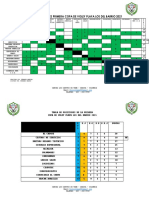 Tabla de Posiciones y Partidos Faltantes 2021 - Sep 26 -