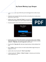 Cara Mengatasi HP Xiaomi Mentog Logo Dengan Factory Reset