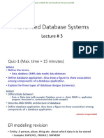 Advanced Database Systems (Lecture-3)