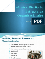 Analisis y Diseño de Estructuras Organizacionales