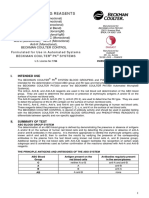 Blood Grouping Reagents: Formulated For Use in Automated Systems Beckman Coulter PK Systems