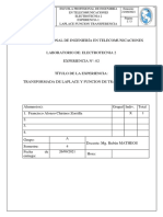 PRACTICA 2 Laplace Funcion de Transferencia