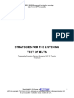Strategies For The Listening Test of Ielts: Visit AIPPG IELTS Downloads Section For More Tips
