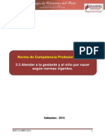 COMPETENCIA OBLIG. NCP 2.3 Atender Gestante y Niño Por Nacer Según Normas Vigentes.