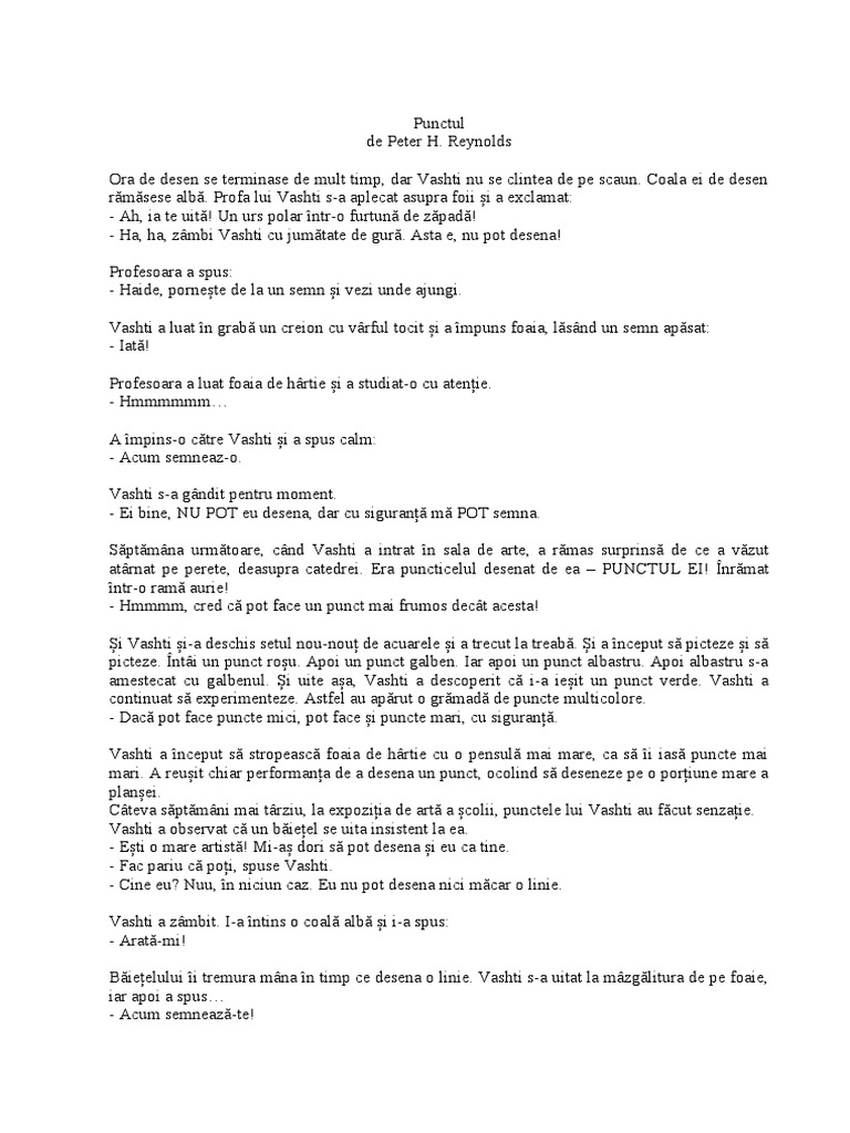 Punctul Text | PDF