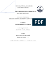 Lista de Fallas en La Vivienda