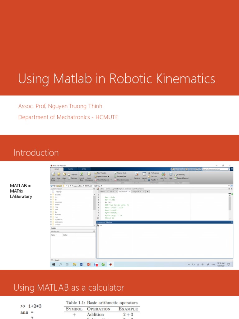 Matlab Robot | PDF