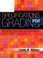 Nilson 2015 Specifications Grading Restoring Rigor Motivating Students and Saving Faculty Time