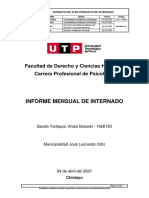 Informe Mensual de Internado - Massiel Banda Yarleque