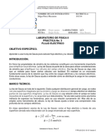 Práctica No. 3 Flujo Eléctrico