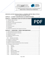 Especificaciones Tecnicas para La Construcción de Obras Civiles Y Montaje Electromecánico