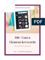100 - Canva Elements Keywords PDF