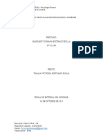 Informe de Evaluación Psicológica Forense