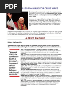POPE BENEDICT XVI RESPONSIBLE FOR CRIME WAVE