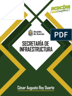 Informe de Gestion Secretaria de Infraestructura