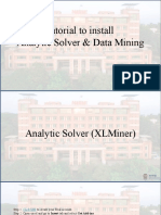 Tutorial To Install Analytic Solver & Data Mining