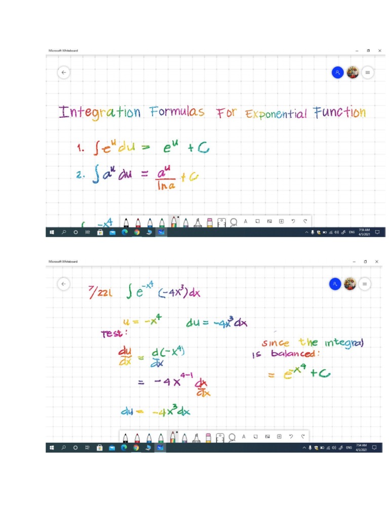 Integral of Exponential Additional Examples-1 | PDF