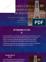 Introducción a la terminación de pozos