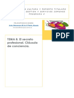 Tema 8 El Secreto Profesional