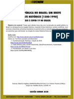 A Saúde Pública No Brasil 1500 1990 Denem 2020