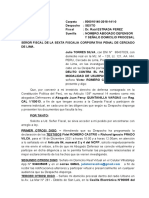 Nombró abogado defensor y señaló domicilio procesal