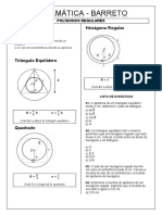 FRENTE 3 - LISTA COMPLEMENTAR Polígonos Regulares