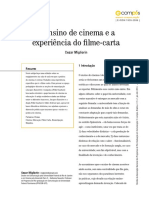 O Ensino de Cinema e A Experiencia Do Fi