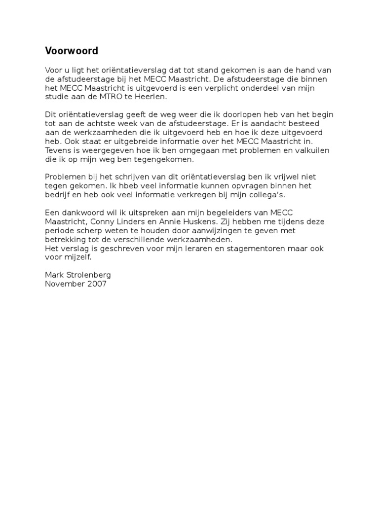 Stageverslag Pdf