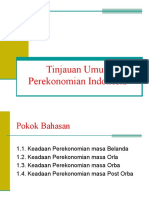 PERTEMUAN 1 - Tinjauan Umum Perekonomian Indonesia