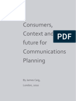 Consumers, Context, and A Future For Communications Planning