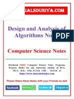 Algorithms Notes - TutorialsDuniya