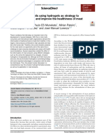 Immobilization of Oils Using Hydrogels As Strategy To Replace Animal Fats and Improve The Healthiness of Meat Products