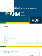 ANM - Guia de Instrução de Uso Sistema de Requerimento de Autorização de Pesquisa - V2