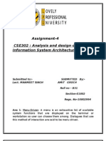 Assignment-4 CSE302: Analysis and Design of Information System Architecture.