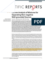 Convex Analysis of Mixtures For Separating Non-Negative Well-Grounded Sources