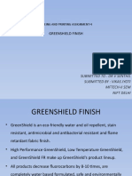 Greenshield Finish: Dyeing and Printing Assignment-4
