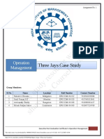 This Study Resource Was: Three Jays Case Study Three Jays Case Study