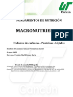 Act1 Tabla - Macronutrientes - Nutrición