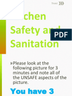 Kitchen Safety and Sanitation: Think!
