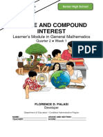 Simple and Compound Interest: Learner's Module in General Mathematics