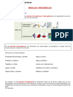 Actividad 26-08-21 Las Mezclas Homogéneas y Heterogéneas