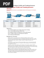 3.4.6 Lab - Configure Vlans and Trunking Answers